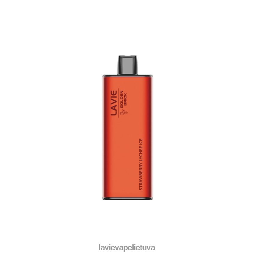 N226RV67 Lavie Vape Lietuva | braškių ličių ledas LAVIE GOLDEN BRICK 10000 išpūtimų
